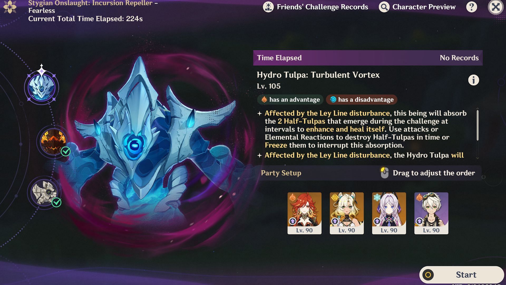 Hydro Tulpa boss in Stygian Onslaught (Image via Sportskeeda Gaming/HoYoverse)